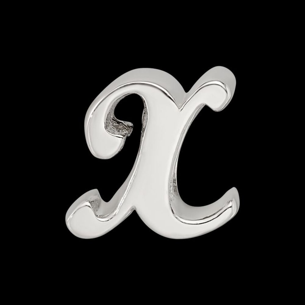 Kazi Luxury Sterling Silver Reflections Letter X … - image 4